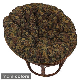 Blazing Needles Floral Collection 48-inch Tapestry Papasan Cushion