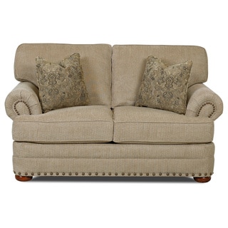 Made to Order Clayton Collection Nail Head Trim Platinum Loveseat