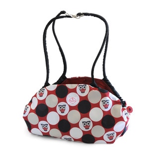 2 Red Hens Toy Nanny Play Mat and Tote in Owl Dots