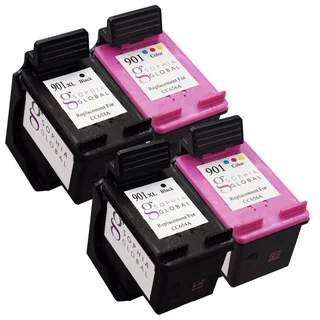 Sophia Global Remanufactured Ink Cartridge Replacement for HP 901XL and HP 901 (2 Black, 2 Color)