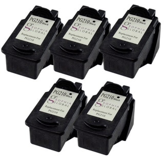 Sophia Global Remanufactured Ink Cartridge Replacement for Canon PG-210 (5 Black)