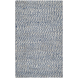Safavieh Casual Natural Fiber Blue / Ivory Sisal Rug (2'6 x 4')
