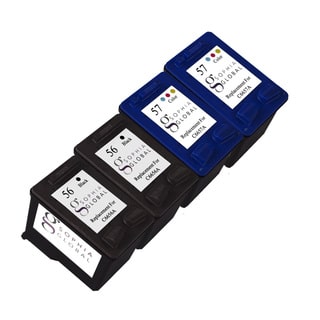 Sophia Global Remanufactured Ink Cartridge Replacement for HP 56 and HP 57 (2 Black, 2 Color)
