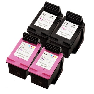 Sophia Global Remanufactured Ink Cartridge Replacement for HP 61 (2 Black, 2 Color)