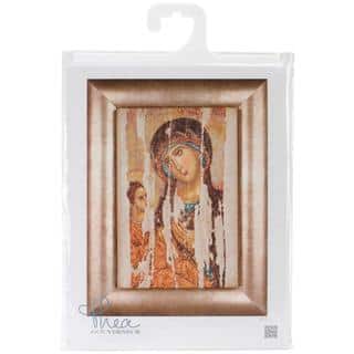 Icon Mother Of God On Aida Counted Cross Stitch Kit - 8-3/4 X13-1/4 18 Count
