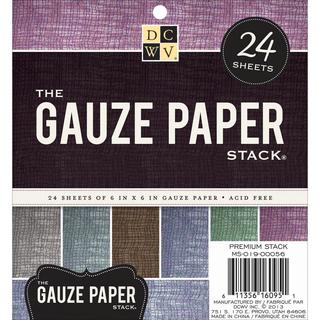 Specialty Stack 6 X6 24/Sheets - Gauze, 6 Colors/4 Each