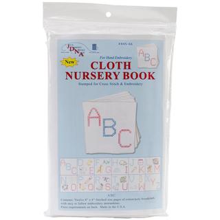 Stamped Cloth Nursery Books 8 X8 12 Pages - ABC