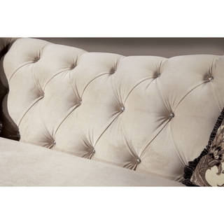 Furniture of America Agatha 2-piece Tufted Sofa and Loveseat Set