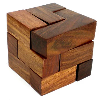Handmade Wooden Cube Puzzle (India)