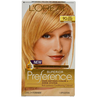 L'Oreal Paris Superior Preference 9G Light Golden Blonde Hair Color (1 Application)