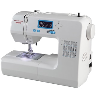 Janome 49018 Computerized Sewing Machine with LCD Screen, 18 Stitches, 3 Buttonholes, Start/Stop and Memorized Needle Up/Down