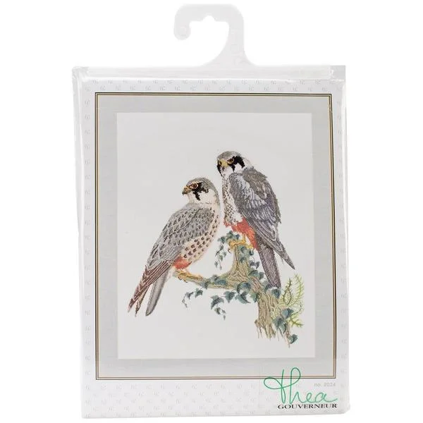 Falcons On Aida Counted Cross Stitch Kit - 18-7/8 X23-5/8  16 Count