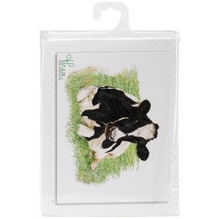 Cow On Aida Counted Cross Stitch Kit - 23-5/8 X17-3/4 16 Count