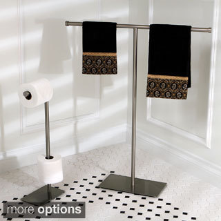 Modern Satin Nickel Freestanding Bathroom Accessories