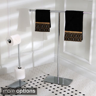 Modern Freestanding Polished Chrome Bathroom Accessories