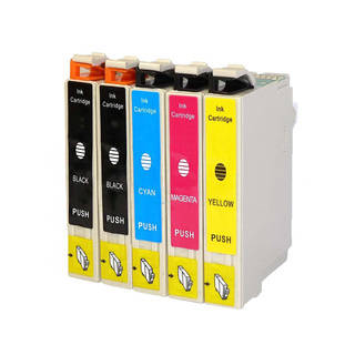 Replacement Epson 60 T060 T060120 T060220 T060320 T060420 Compatible Ink Cartridge (Pack Of 5 :2K/1C/1M/1Y)
