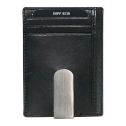 Men's Dopp RFID Alpha Collection Front Pocket Money Clip Black