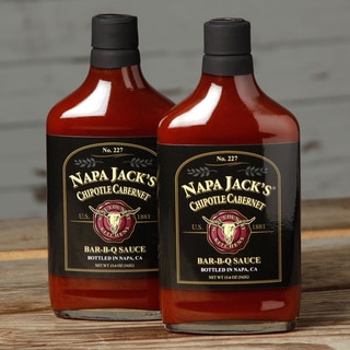 Napa Jack's Chipotle Cabernet Bar-B-Q Sauce (Pack of 2)
