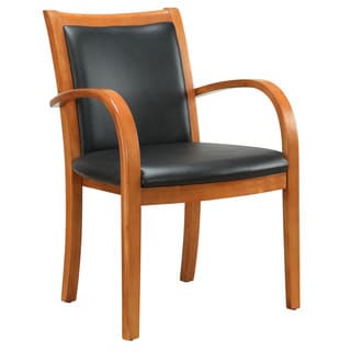 Bently Honey Maple Frame Upholstered Back Guest Chair