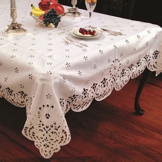 Cut-work Daisy Embroidered Tablecloth