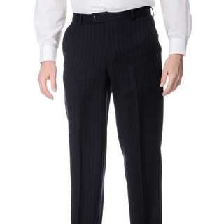 Palm Beach Men's Big and Tall Navy Flat Front Pants