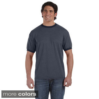Men's Pigment Direct-dyed Heathered Ringer T-shirt