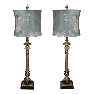 Casa Cortes 'Parisian Buffet' Hand-crafted Table Lamp (Set of 2)