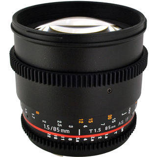 Rokinon 85mm T1.5 Cine Lens for Canon EF Bundle