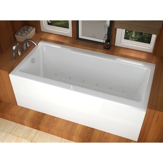 Atlantis Whirlpools Soho 30 x 60 Front Skirted Air Massage Tub with Left Drain in White