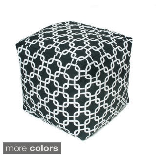 Link Pattern 17-inch Indoor/ Outdoor Bean Bag Cube
