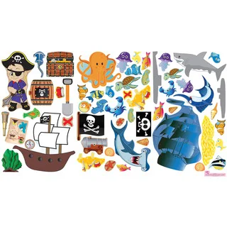 Ocean Boy/ Pirate Combo Interactive Wall Play Set
