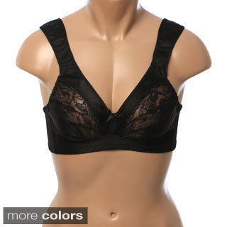 Valmont Women's 3-section Cup Wide-strap Lace Bra
