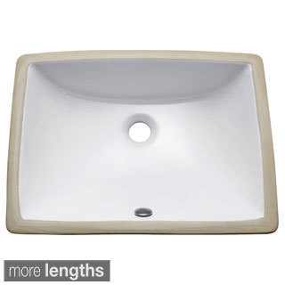 Avanity White Vitreous China Undermount Bathroom Sink