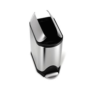 simplehuman Butterfly Step Trash Can, Fingerprint-Proof Brushed Stainless Steel, 20 Liters /5.25 Gallons