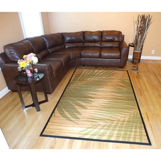 Hand-woven Palm Leaves Rayon from Bamboo Rug (6' x 9')