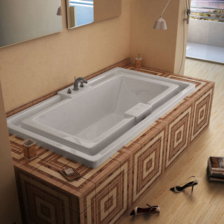 Mountain Home Evans 46x78-inch Acrylic Soaking Drop-in Bathtub