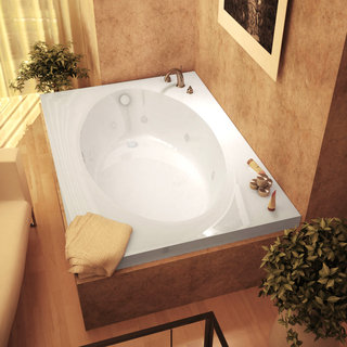 Mountain Home Vail 42x72-inch Acrylic Whirlpool Jetted Drop-in Bathtub