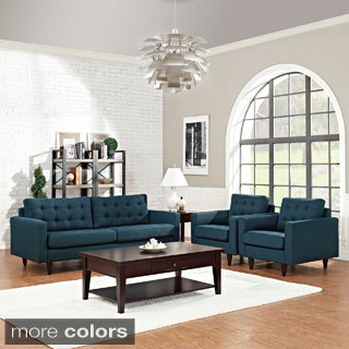 Empress 3-piece Upholstered Armchairs and Sofa Set