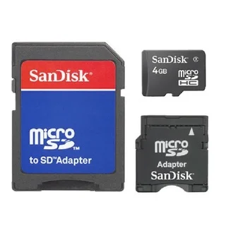 Sandisk 4GB Micro SD Card With Dual Adapters