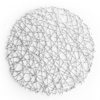 Silver Mesh Construction Round Placemat