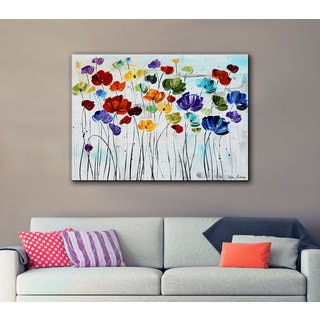 ArtWall Jolina Anthony Lilies Gallery Wrapped Canvas