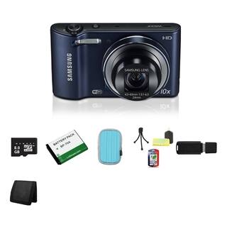 Samsung Cobalt Black WB30F Smart Digital Camera 8 GB Bundle
