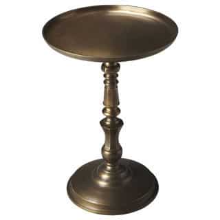 Handmade Bronze Persian Pedestal End Table (India)