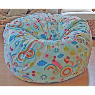 Rainbows Anti-Pill Fleece Washable Bean Bag Chair