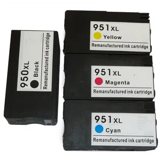 HP 950XL/951XL Black/ Color Ink Cartridge Replacement for CN045AN, CN046AN, CN047AN, CN048AN (#140)