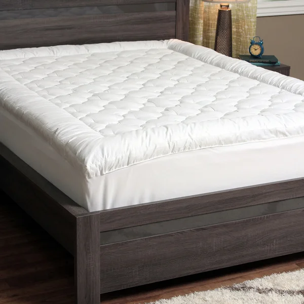 Cozy Classics Billowy Clouds Mattress Pad - White. Opens flyout.