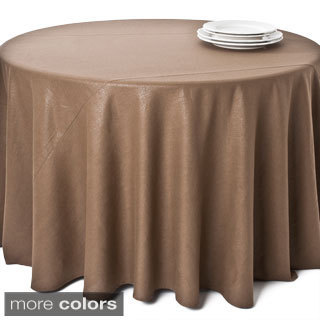 Classic Shimmer Linen Blend Round Tablecloth