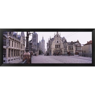 'St. Nicolas Church, Ghent, Belgium' Framed Panoramic Photo