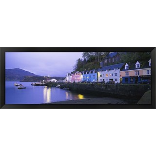 'Portree, Isle Of Skye, Scotland' Framed Panoramic Photo