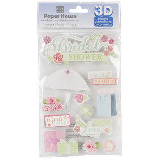 Paper House 3-D Sticker-Bridal Shower